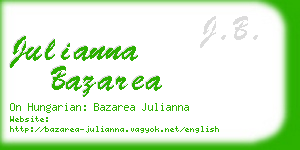 julianna bazarea business card